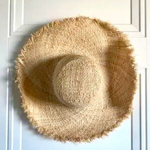 ANTHROPOLOGIE, Lucky Zone Straw Fedora Floppy Hat